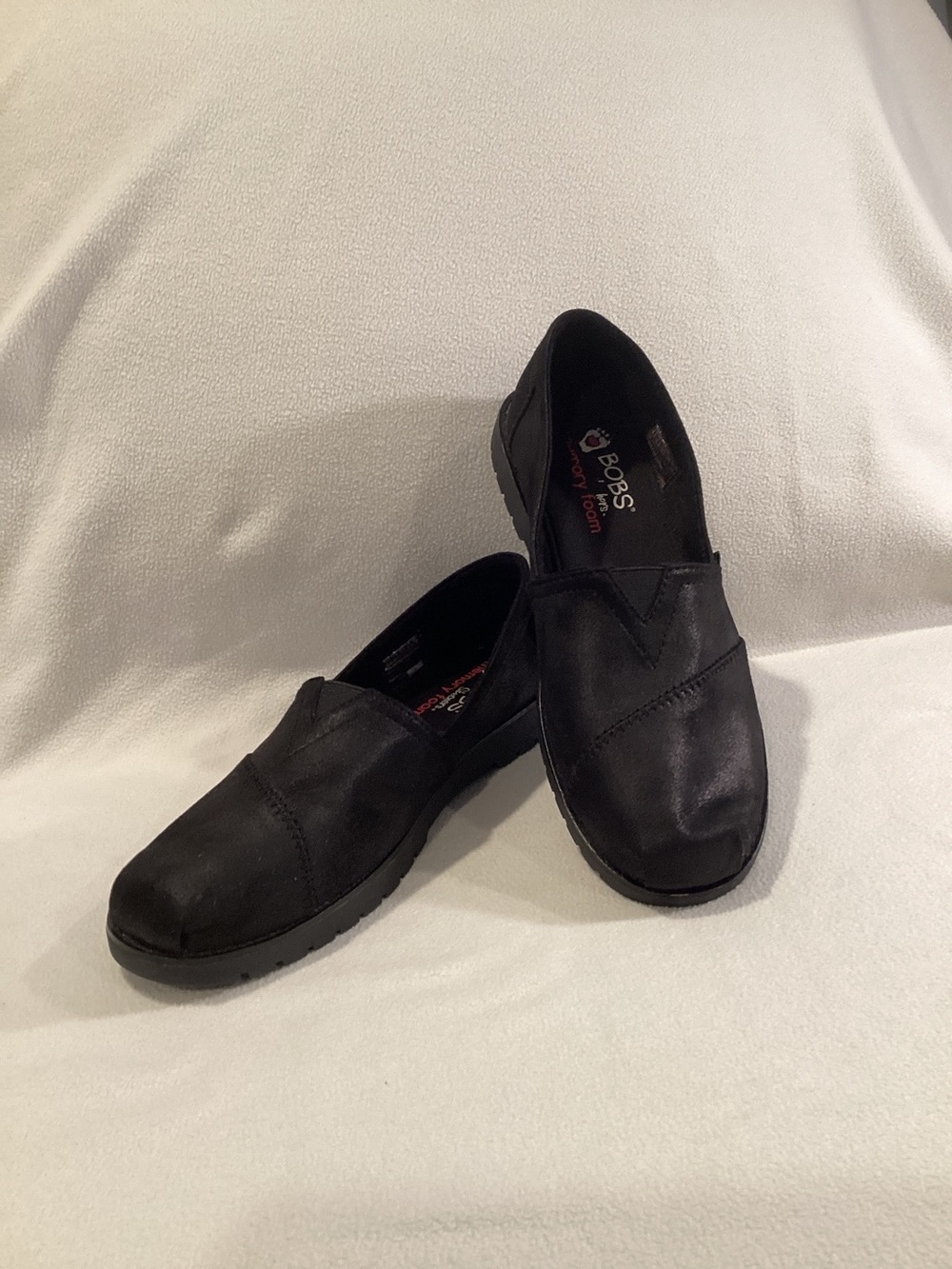 Skechers Women’s BOBS Black Slip-On Casual Loafers
